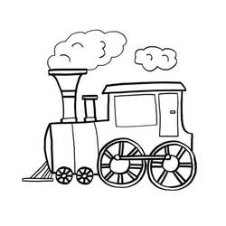Disegno da colorare: Treno / Locomotiva (Trasporto) #135105 - Pagine da Colorare Stampabili Gratuite