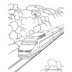 Disegno da colorare: Treno / Locomotiva (Trasporto) #135127 - Pagine da Colorare Stampabili Gratuite