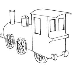 Disegno da colorare: Treno / Locomotiva (Trasporto) #135130 - Pagine da Colorare Stampabili Gratuite