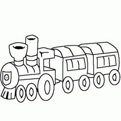 Disegno da colorare: Treno / Locomotiva (Trasporto) #135131 - Pagine da Colorare Stampabili Gratuite