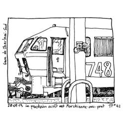 Disegno da colorare: Treno / Locomotiva (Trasporto) #135133 - Pagine da Colorare Stampabili Gratuite