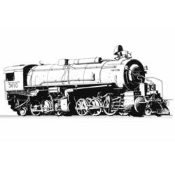 Disegno da colorare: Treno / Locomotiva (Trasporto) #135146 - Pagine da Colorare Stampabili Gratuite