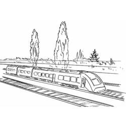 Disegno da colorare: Treno / Locomotiva (Trasporto) #135157 - Pagine da Colorare Stampabili Gratuite