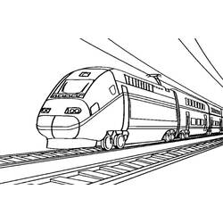 Disegno da colorare: Treno / Locomotiva (Trasporto) #135172 - Pagine da Colorare Stampabili Gratuite