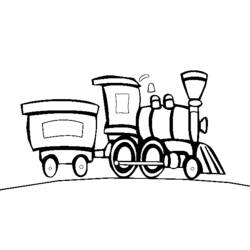 Disegno da colorare: Treno / Locomotiva (Trasporto) #135175 - Pagine da Colorare Stampabili Gratuite