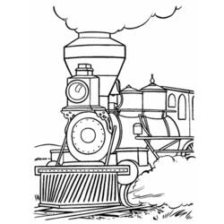 Disegno da colorare: Treno / Locomotiva (Trasporto) #135177 - Pagine da Colorare Stampabili Gratuite