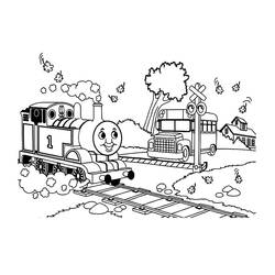 Disegno da colorare: Treno / Locomotiva (Trasporto) #135178 - Pagine da Colorare Stampabili Gratuite