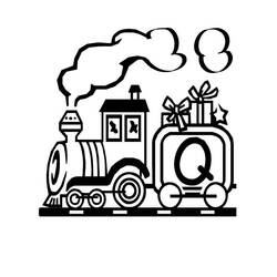 Disegno da colorare: Treno / Locomotiva (Trasporto) #135190 - Pagine da Colorare Stampabili Gratuite