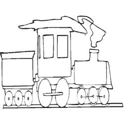 Disegno da colorare: Treno / Locomotiva (Trasporto) #135192 - Pagine da Colorare Stampabili Gratuite