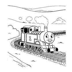 Disegno da colorare: Treno / Locomotiva (Trasporto) #135194 - Pagine da Colorare Stampabili Gratuite
