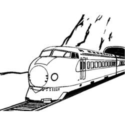 Disegno da colorare: Treno / Locomotiva (Trasporto) #135212 - Pagine da Colorare Stampabili Gratuite