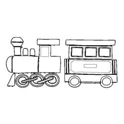 Disegno da colorare: Treno / Locomotiva (Trasporto) #135221 - Pagine da Colorare Stampabili Gratuite