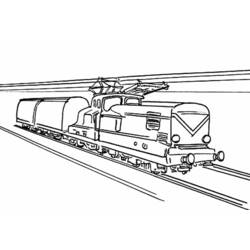 Disegno da colorare: Treno / Locomotiva (Trasporto) #135224 - Pagine da Colorare Stampabili Gratuite