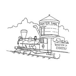 Disegno da colorare: Treno / Locomotiva (Trasporto) #135226 - Pagine da Colorare Stampabili Gratuite