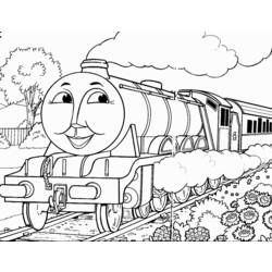 Disegno da colorare: Treno / Locomotiva (Trasporto) #135236 - Pagine da Colorare Stampabili Gratuite