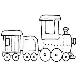 Disegno da colorare: Treno / Locomotiva (Trasporto) #135261 - Pagine da Colorare Stampabili Gratuite