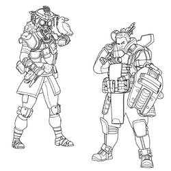 Disegni da colorare: Apex Legends - Pagine da Colorare Stampabili Gratuite