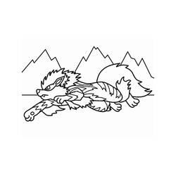 Disegni da colorare: Arcanine - Pagine da Colorare Stampabili Gratuite