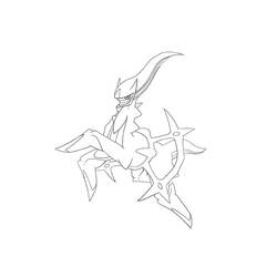 Disegni da colorare: Arceus - Pagine da Colorare Stampabili Gratuite