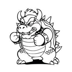 Disegni da colorare: Bowser - Pagine da Colorare Stampabili Gratuite