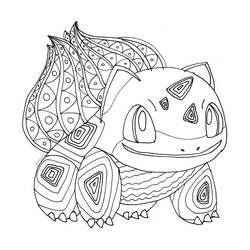 Disegni da colorare: Bulbasaur - Pagine da Colorare Stampabili Gratuite