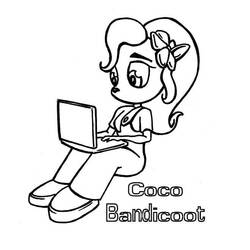 Disegni da colorare: Crash Bandicoot - Pagine da Colorare Stampabili Gratuite