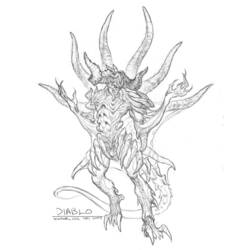 Disegni da colorare: Diablo - Pagine da Colorare Stampabili Gratuite