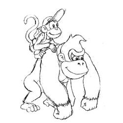 Disegno da colorare: Donkey Kong (Videogiochi) #112158 - Pagine da Colorare Stampabili Gratuite