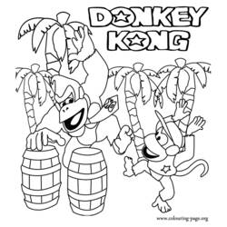 Disegno da colorare: Donkey Kong (Videogiochi) #112163 - Pagine da Colorare Stampabili Gratuite