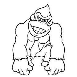 Disegno da colorare: Donkey Kong (Videogiochi) #112166 - Pagine da Colorare Stampabili Gratuite