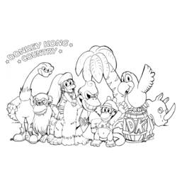 Disegno da colorare: Donkey Kong (Videogiochi) #112168 - Pagine da Colorare Stampabili Gratuite