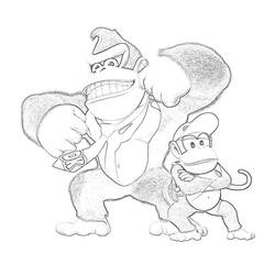 Disegno da colorare: Donkey Kong (Videogiochi) #112169 - Pagine da Colorare Stampabili Gratuite