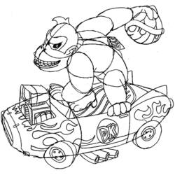 Disegno da colorare: Donkey Kong (Videogiochi) #112171 - Pagine da Colorare Stampabili Gratuite