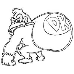 Disegno da colorare: Donkey Kong (Videogiochi) #112172 - Pagine da Colorare Stampabili Gratuite