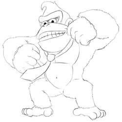 Disegno da colorare: Donkey Kong (Videogiochi) #112183 - Pagine da Colorare Stampabili Gratuite