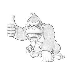 Disegno da colorare: Donkey Kong (Videogiochi) #112190 - Pagine da Colorare Stampabili Gratuite