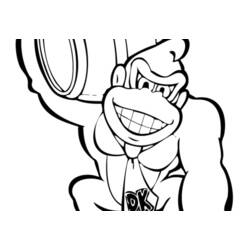 Disegno da colorare: Donkey Kong (Videogiochi) #112195 - Pagine da Colorare Stampabili Gratuite