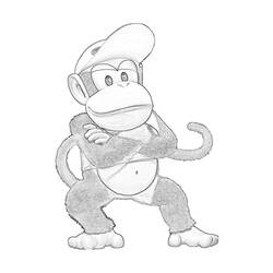 Disegno da colorare: Donkey Kong (Videogiochi) #112206 - Pagine da Colorare Stampabili Gratuite
