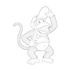 Disegno da colorare: Donkey Kong (Videogiochi) #112221 - Pagine da Colorare Stampabili Gratuite