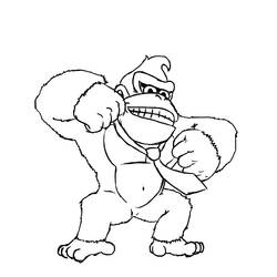 Disegno da colorare: Donkey Kong (Videogiochi) #112223 - Pagine da Colorare Stampabili Gratuite