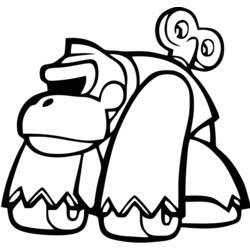 Disegno da colorare: Donkey Kong (Videogiochi) #112258 - Pagine da Colorare Stampabili Gratuite