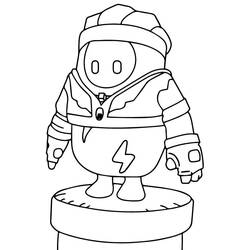 Disegni da colorare: Fall Guys - Pagine da Colorare Stampabili Gratuite