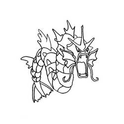 Disegni da colorare: Gyarados - Pagine da Colorare Stampabili Gratuite