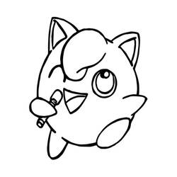 Disegni da colorare: Jigglypuff - Pagine da Colorare Stampabili Gratuite