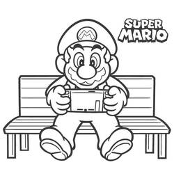 Disegni da colorare: Mario - Pagine da Colorare Stampabili Gratuite