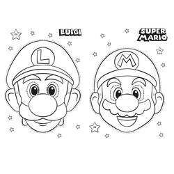 Disegni da colorare: Mario e Luigi - Pagine da Colorare Stampabili Gratuite