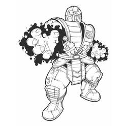 Disegni da colorare: Mortal Kombat - Pagine da Colorare Stampabili Gratuite