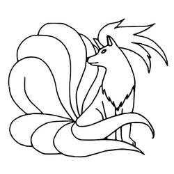 Disegni da colorare: Ninetales - Pagine da Colorare Stampabili Gratuite