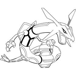 Disegni da colorare: Rayquaza - Pagine da Colorare Stampabili Gratuite