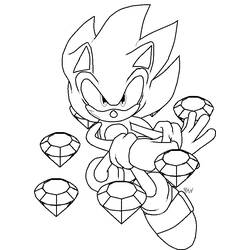 Disegni da colorare: Sonic - Pagine da Colorare Stampabili Gratuite